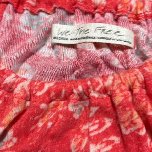 NWT Free People Strawberry Combo Asymmetrical Camisole Tank Top Size M - Picture 4 of 4